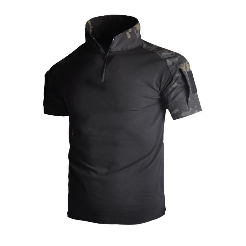 Hanye Outdoor Camouflage Suit Frog Training Short-sleeved Breathable T-shirt Short Coat