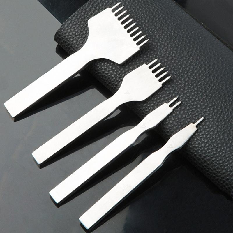 Leather Hole Punch Tool DIY Diamond Lacing Stitching Leather Craft Punch Tool
