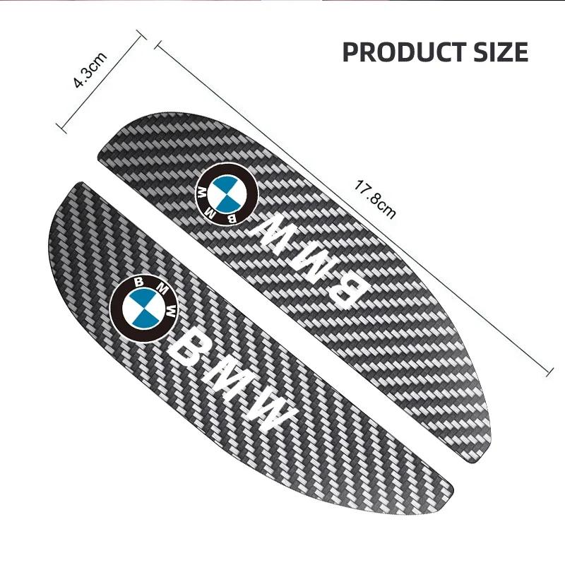 2 pièces Bandeau de Pluie pour Rétroviseur Latéral de Voiture en Fibre de Carbone Pour BMW M M3 M5 M6 X3 E46 E90 E39 F10 F20 F30 G20 E60 E36 E34 X6