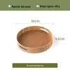 Wooden Round Serving Tray with Handles