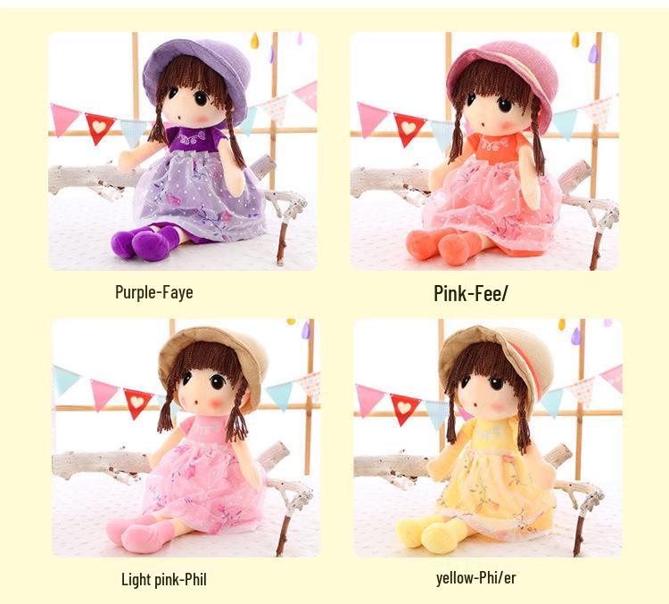 Princess Phile Plush Doll - Cute Bedtime Pillow and Birthday Gift for Little Girls