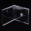 Boîtier DVD double disque en plastique transparent Boîtier d'emballage de rangement CD portable Boîte DVD durable Boîte de rangement pour CD DVD épaissie
