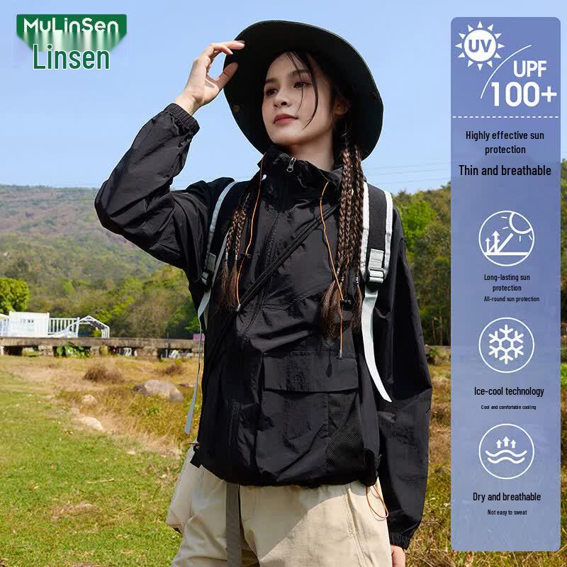 MULINSEN Women's UPF100+ Ice Silk Sun Protection Hooded Jacket