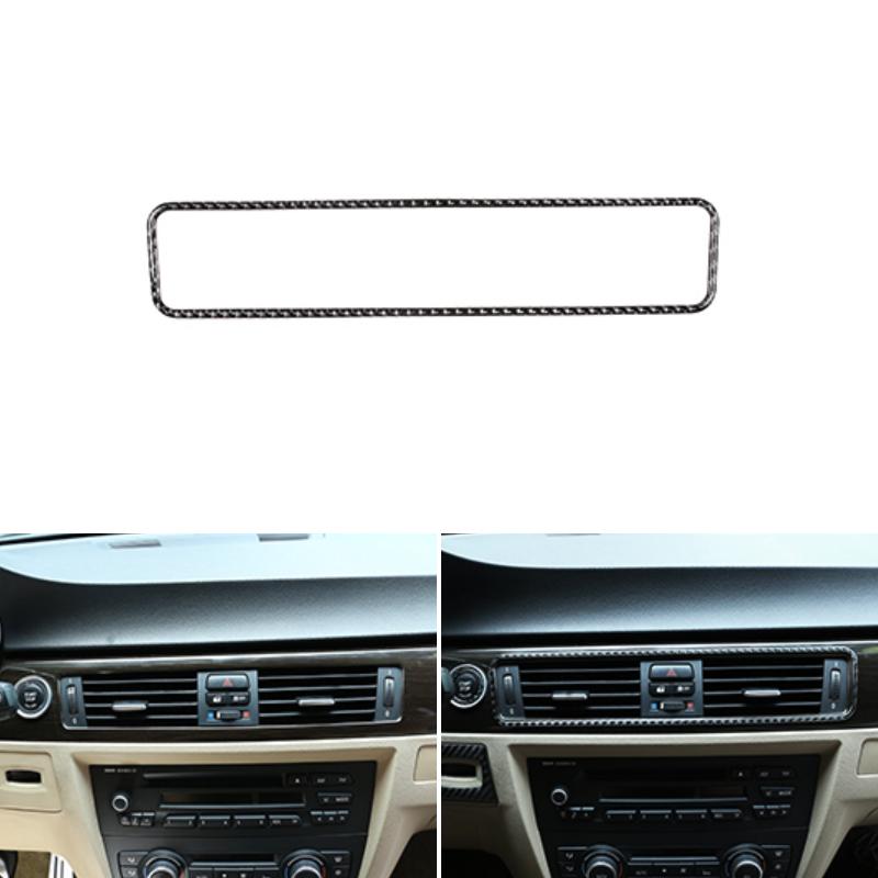 

Наклейка на центральный пульт управления салона автомобиля из углеродного волокна для BMW 3 серии E90 E92 E93 no color