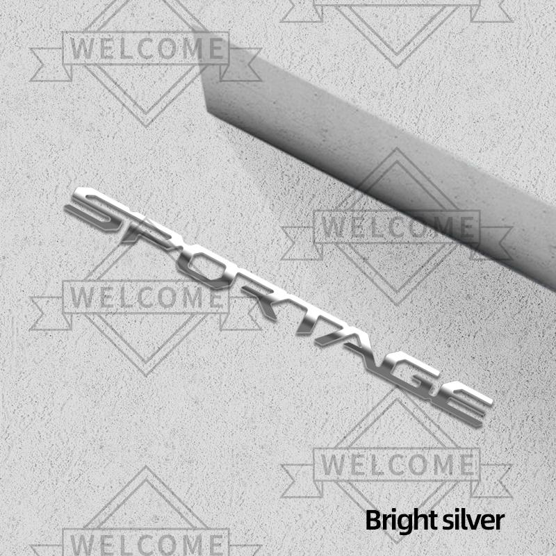 AANC1 Adesivi Auto 3D Per KIA Sportage Ibrido HEV GT Line LX EX SX Emblema Lettere Carrozzeria Auto Patch Bagagliaio Decorazione Accessori