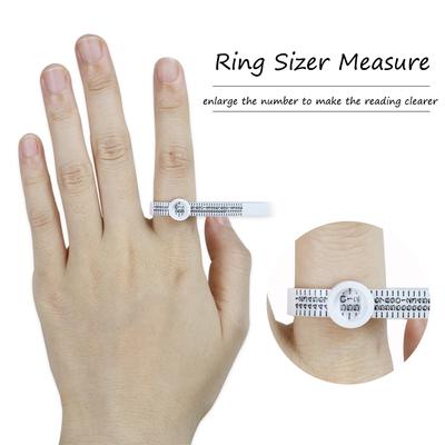 Fashion UK/US/EU/JP Sizes A-Z Genuine Tester Ring Sizer Measure Wedding Ring Band Finger Gauge