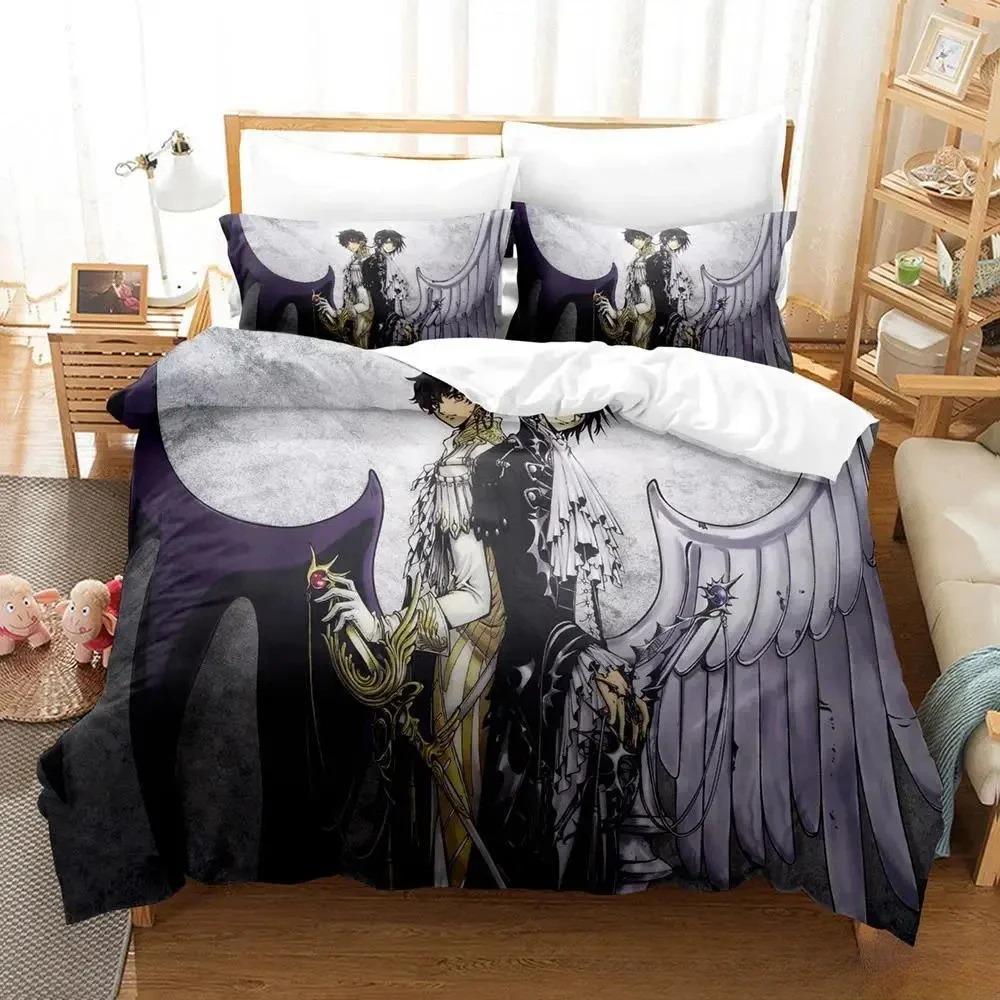 CODE GEASS 3D Printed Bedding Sets Luxury Duvet Cover Comforter Set Exquisite Bed Supplies Birthday Gift