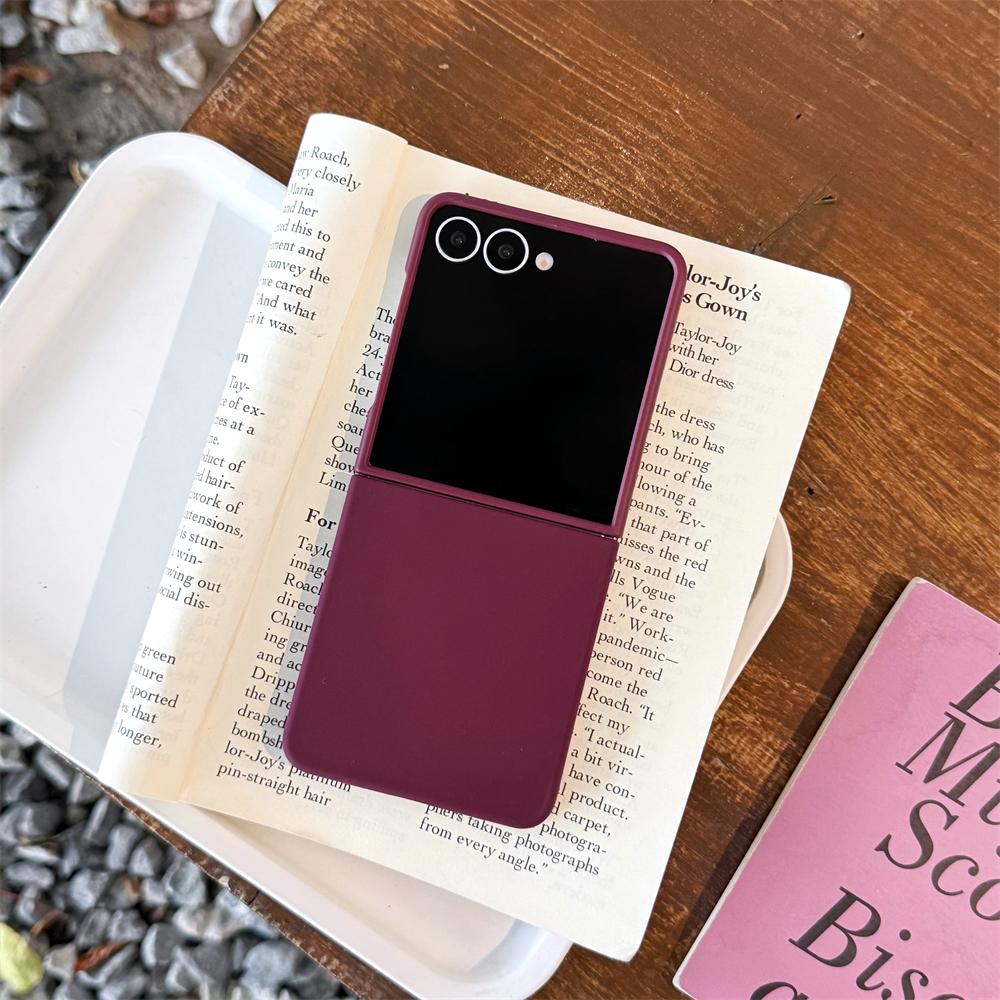 Custodia Originale in Silicone Liquido Morbido Per Samsung Galaxy Z Flip 7 6 5 Colori Caramella Opaca Antiurto Copertura Ultra Sottile Flip7