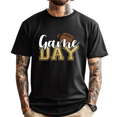 Football Game Day White T Shirt Men Christmas Tshirt Graphic Tee Original Mens TShirts Creative Classic