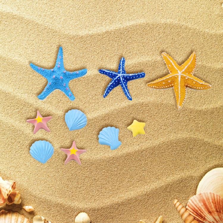 Multipurpose Silicone Craft Mold with Starfish Shell Design Perfect for Candle Soap Resin Art Craft Enthusiasts