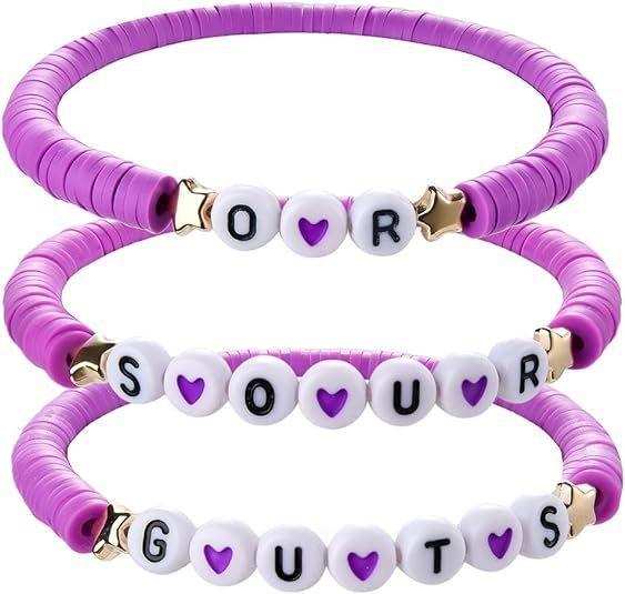 

Fashion letter bracelet set elastic beaded couple girlfriend gift trendy personalized text jewelry