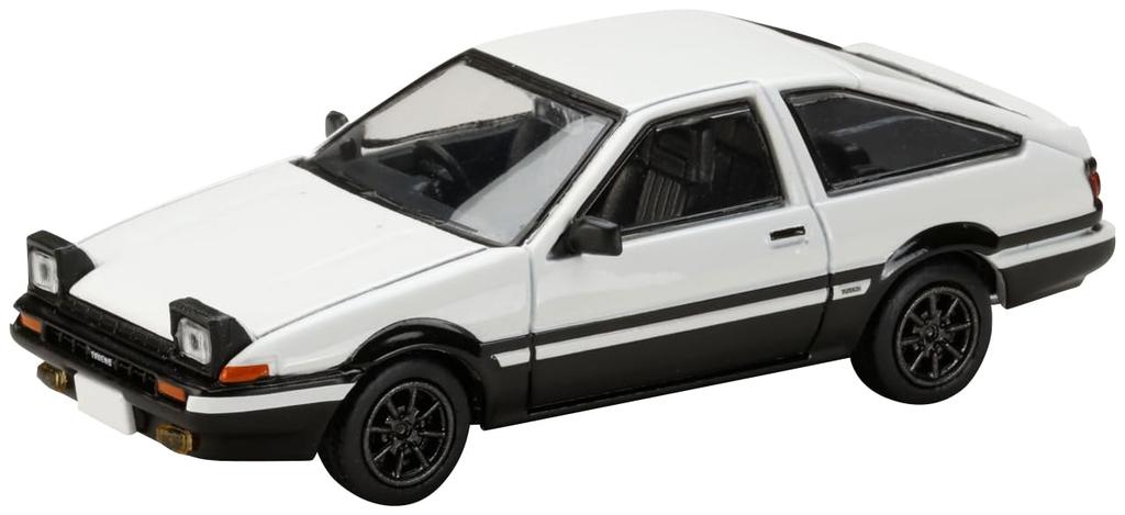 HobbyJAPAN Initial D 30. výročí Blistrové balení Dioráma Set Série 164 Toyota SPRINTER TRUENO (AE86)  Initial D Takumi Fujiwara VS Keisuke