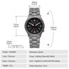 BERNY Titanium Watch for Men & Women, Japanese VH31 Sweep Second Quartz, 5ATM Waterproof Analog Quartz, Super Luminous Sapphire