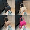 Trendy Retro One Shoulder Bag Classic Solid Color Handbag Ideal For Street Style