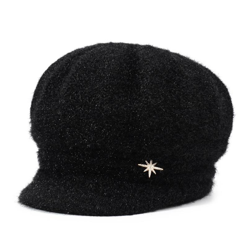 

Autumn Winter Outdoor Knitted Hat Warm Coldproof Mother Hat Middle-Aged Grandmother Hat