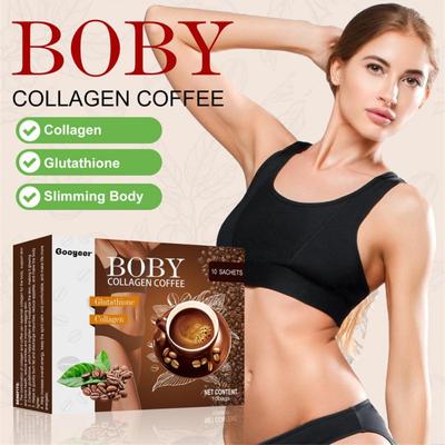 2set Googeer Collagen Coffee Black Coffee Powder Instant Soluble Zero Sucrose Concentrated Low Fat Instant Protein Coffee Powder
