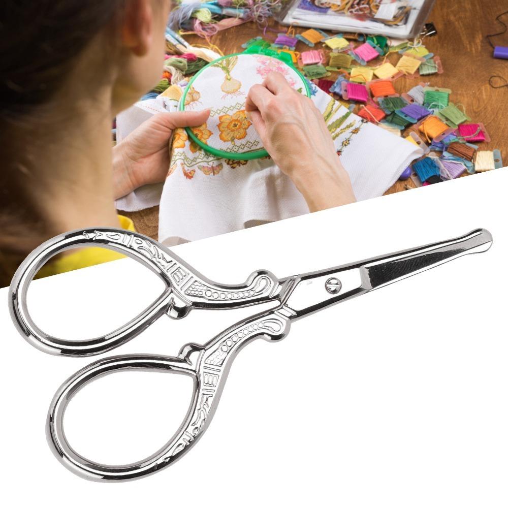 Stainless Steel Embroidery Scissors Lightweight Cross Stitch Scissors For Cross Stitch серебряный