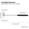 Mini Inch Craft and Jewelry Multifunctional Hammer Repair Hand Tool for and Musical Instruments Dual-Head Hammer, 7-3/5 Long, Double-Sided Mallet,