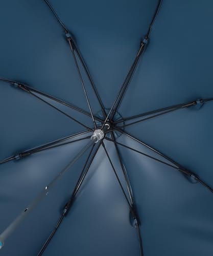 Moonbat [Paul & Joe] Women's Long Parasol, Sun and Rain Protection, Premium Light Blocking, Heat and UV Protection, Scarf Frill, 22-113-12134-06, Blue