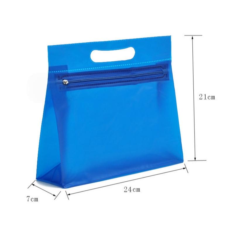 1 Stück Reißverschluss Design Toilettenartikel Make-up Tasche Tragbar PVC Wasserdicht Organizer Tasche Schwimmtasche Für Nasse Trockene Trennung Strand Aufbewahrung