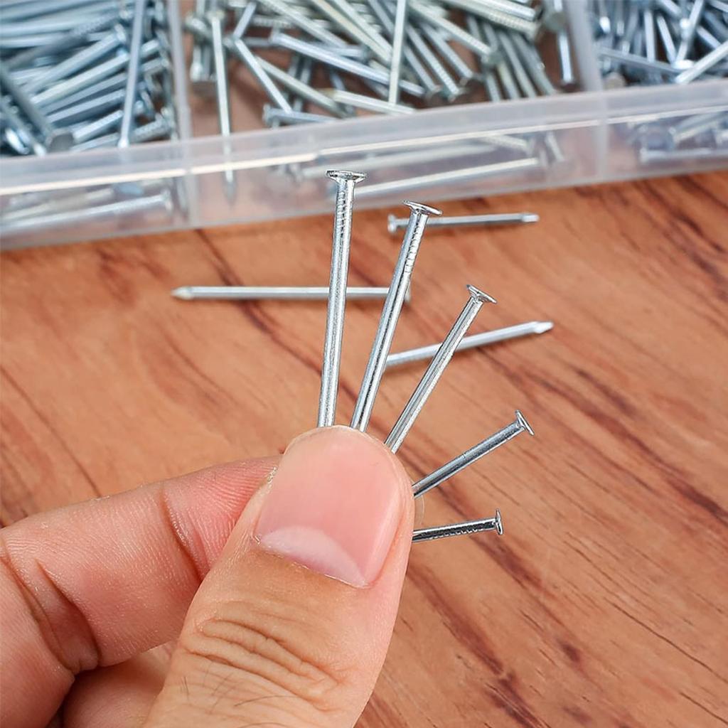 Picture Hanging Kit 600 Pieces Hardware NailClaw Hammer Hammer with Anti-Slip Handle Common Nails Wood Nails