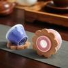 Fan Tu Ceramic Pour-Over Coffee Filter & Bamboo Holder Set
