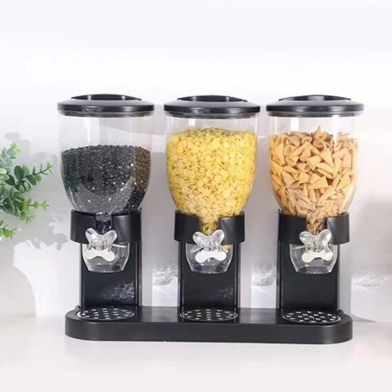 Sturdy Food Dispenser with Sealed Lids Designs for Dry Goods Storage Preservation