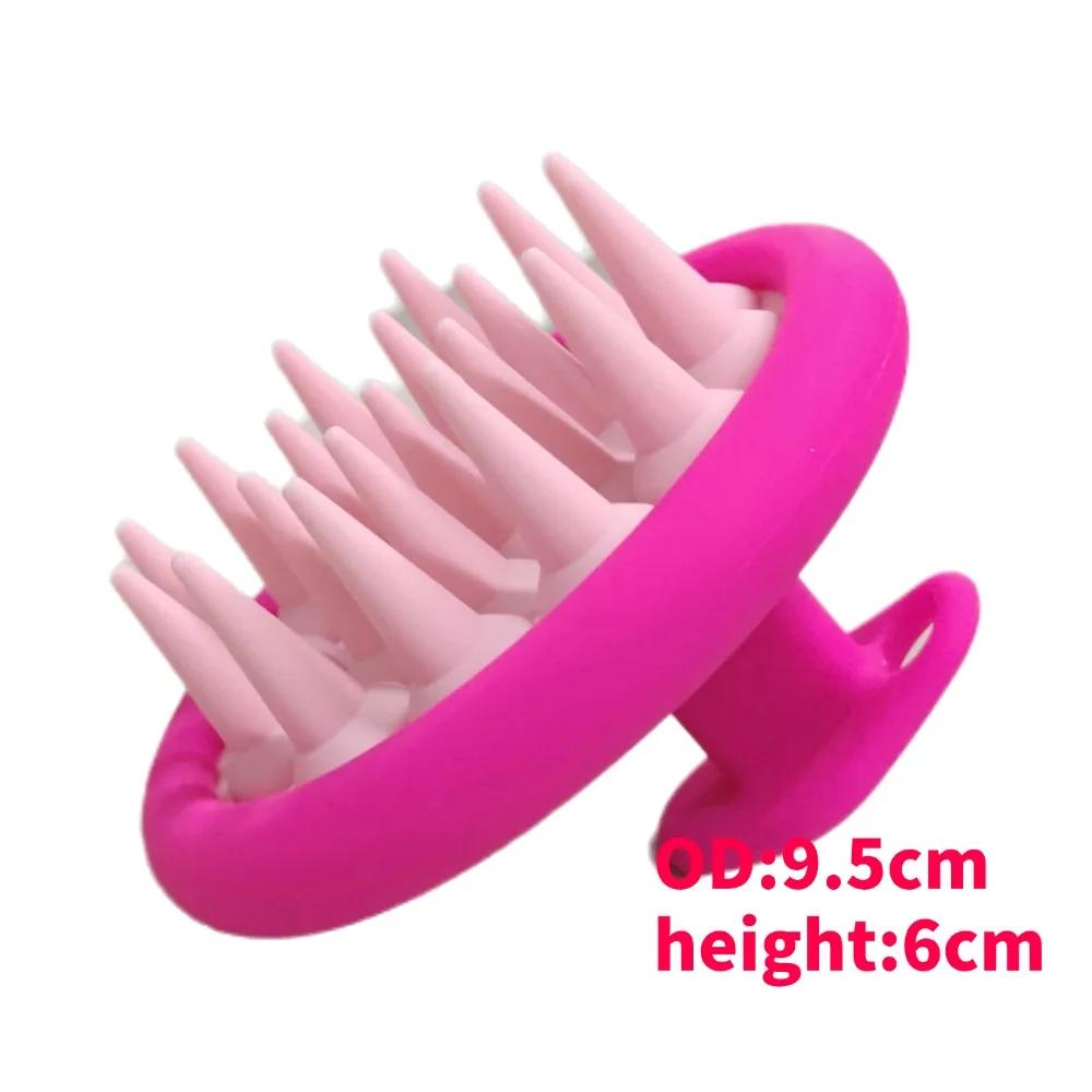 Silicone Shampoo Brush Hair Massager body scrubber Head Scalp Massage Comb Body Massage scrubber Bath Salon Hairdressing Tools