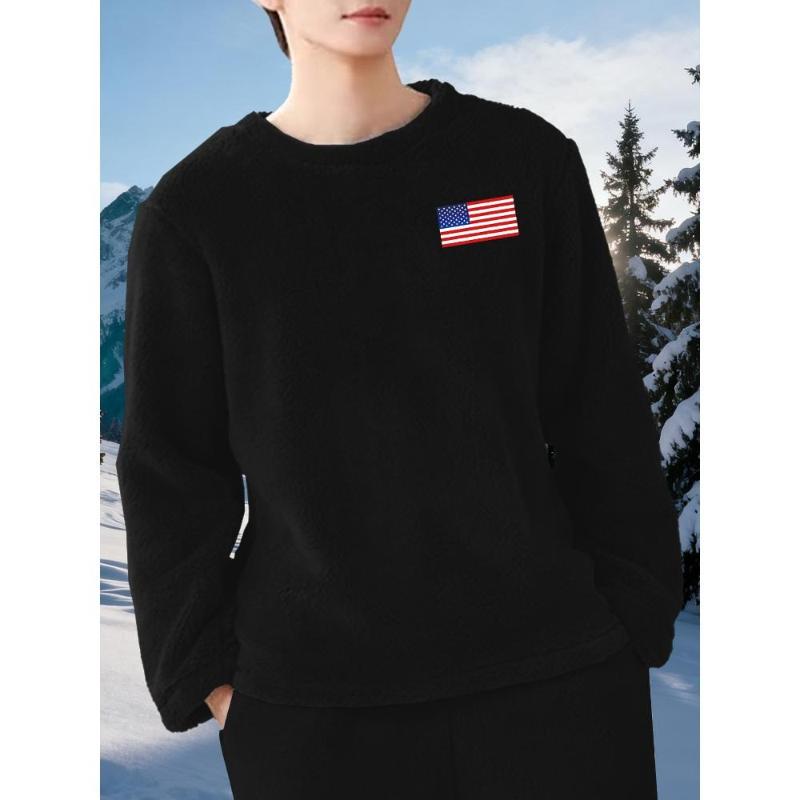 

Business Trips & Winter Travel, Anti-Wrinkle & Warm, Men s Flannel Long Sleeve Shirt XXL чёрный