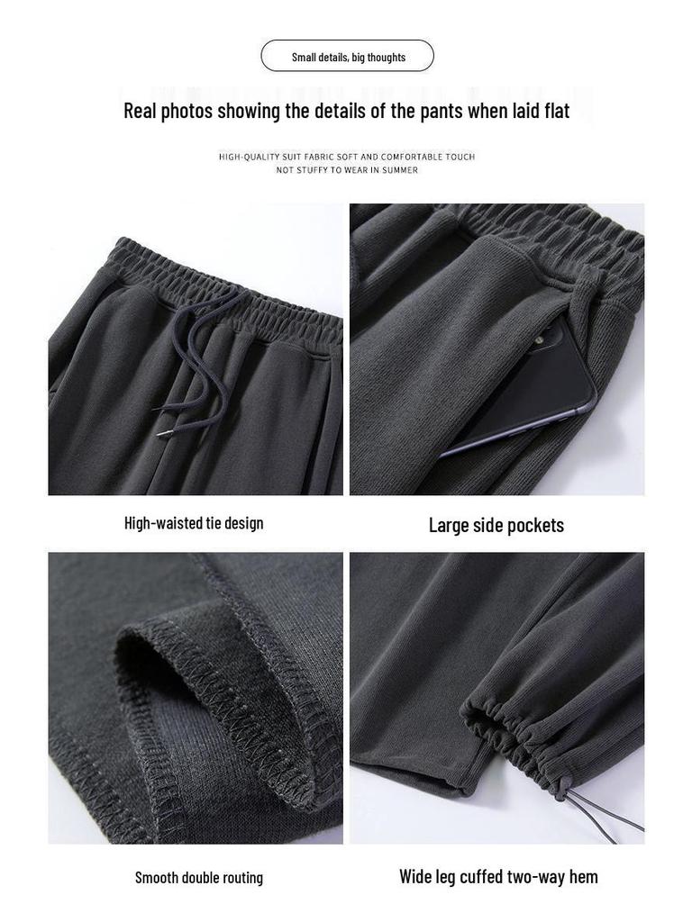 Women's Autumn/Winter Fashionable Casual Sportswear Set: Velvet Hooded Sweatshirt with Wide-Leg Pants Two-Piece