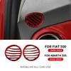 Real Soft Carbon Fiber Sticker For Fiat 500 Abarth 595 2012-2016 2017 2018 2019 2020 2021 2022 2024 Abarth 695 2017-2024 AC Trim.