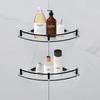 Bathroom Glass Corner Shelf Wall Mounted ,Tempered Glass Shelf For Storing Shower Gel/Soap-C Bathroom Shelves,
