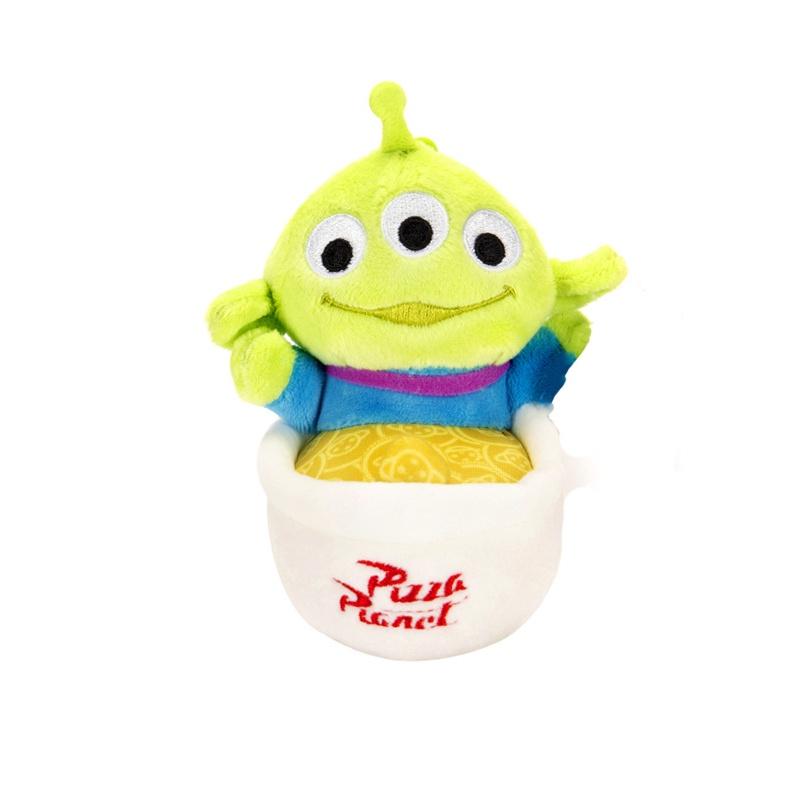 Disney Toy Story Alien Plush Doll Pendant Doughnut Hamburger Keychain Kid Gift