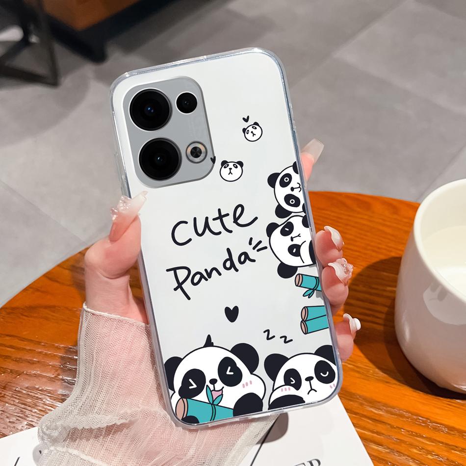 For Oppo Reno 13 Pro Case Creative Clear Soft Back Cover For Oppo Reno13 Pro 13Pro 5G TPU Slim Silicone Anti Drop Phone Cases