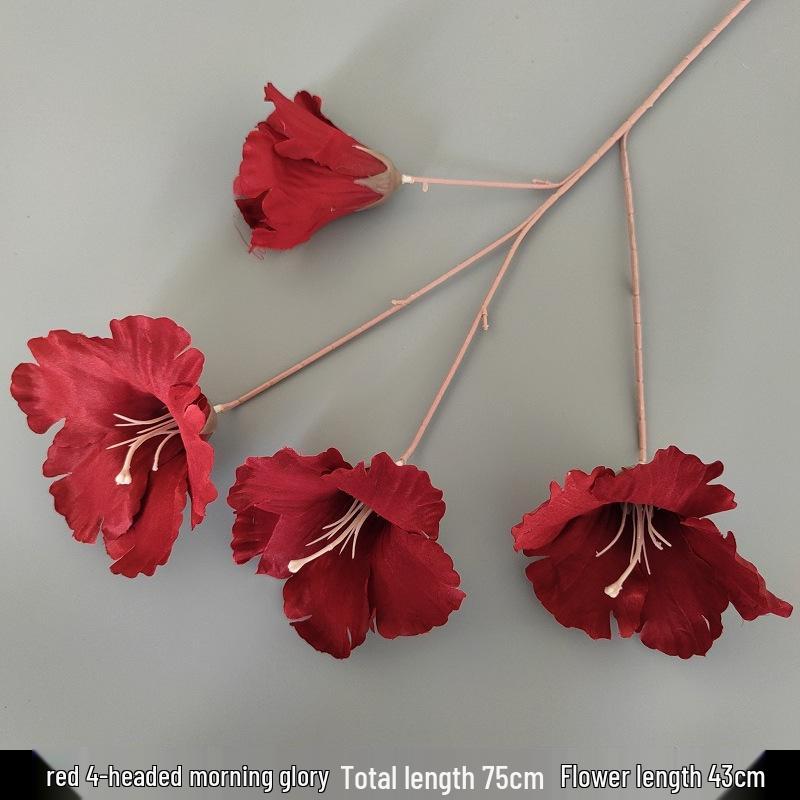 Shunran Dark Red Wine Artificial Wedding Flowers for Chinese Engagement Décor & Aisle Hanging Displays