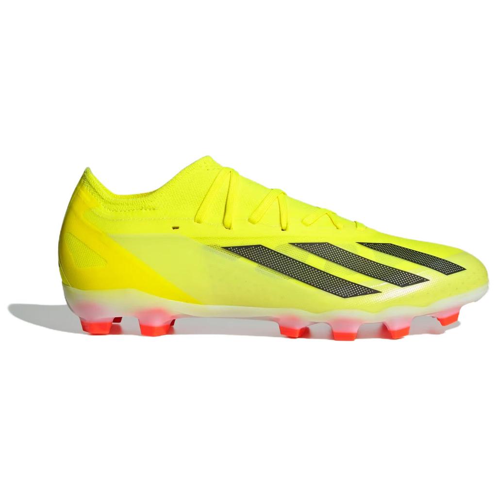 Adidas X Crazyfast Pro Comfortable Versatile AG HG Artificial Grass Shock Absorbing Durable Football Shoes Unisex Football Shoes Yellow IG8975