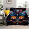 1 Stück Schmetterlingsdruck Decke, Weiche Warme Überwurfdecke Nickerchen Decke für Couch Sofa Büro Bett Camping Reisen