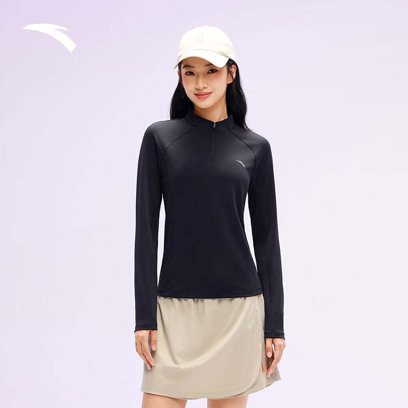 Anta Women s Half-Zip Long Sleeve Sports Top S
