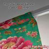 2D FLAT PRINTING 2pcs Curtains (Without Rod) Floral Peony Design(1) April Fools is Day Festival Popular Curtains&Drapes