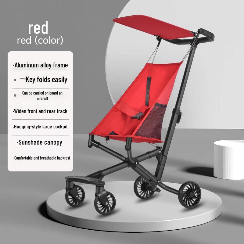 

Сверхлегкая коляска для новорожденных, складывающаяся одной кнопкой: Компактный и портативный дизайн для удобства в путешествиях