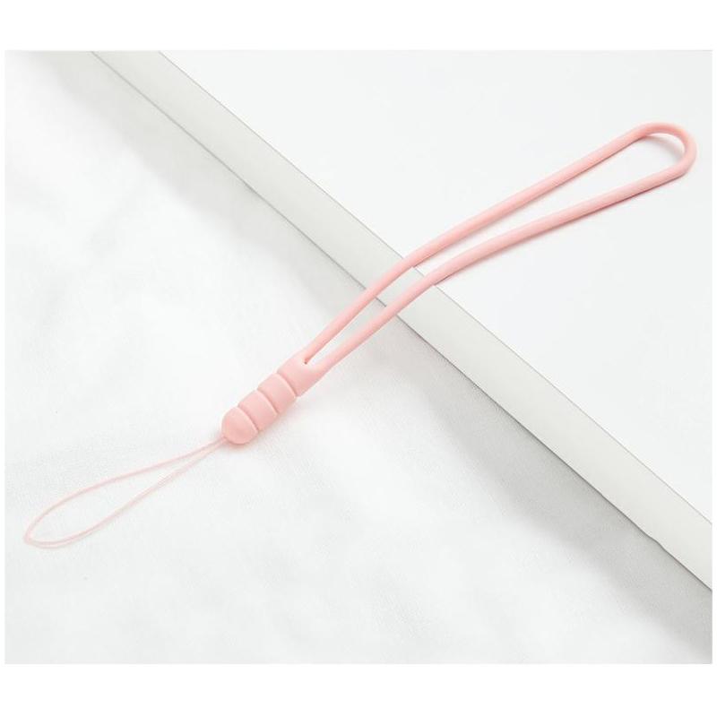 Silicone Phone Wrist Strap Solid Color Short Lanyard Anti-lost Hand Wrist Band For Mobile Phone Case Key USB Flash Drive Earbuds Accessory