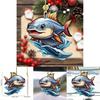 2d Acrylic Colorful Fish Car Hanging Pendant Eyecatching Cartoon Keychain Decoration