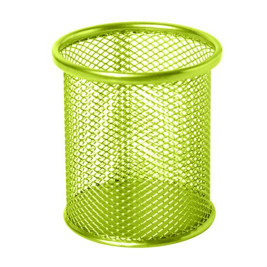 4Pcs Desk Simple Practical Round Grid Metal Pen Holder Container Storage Box