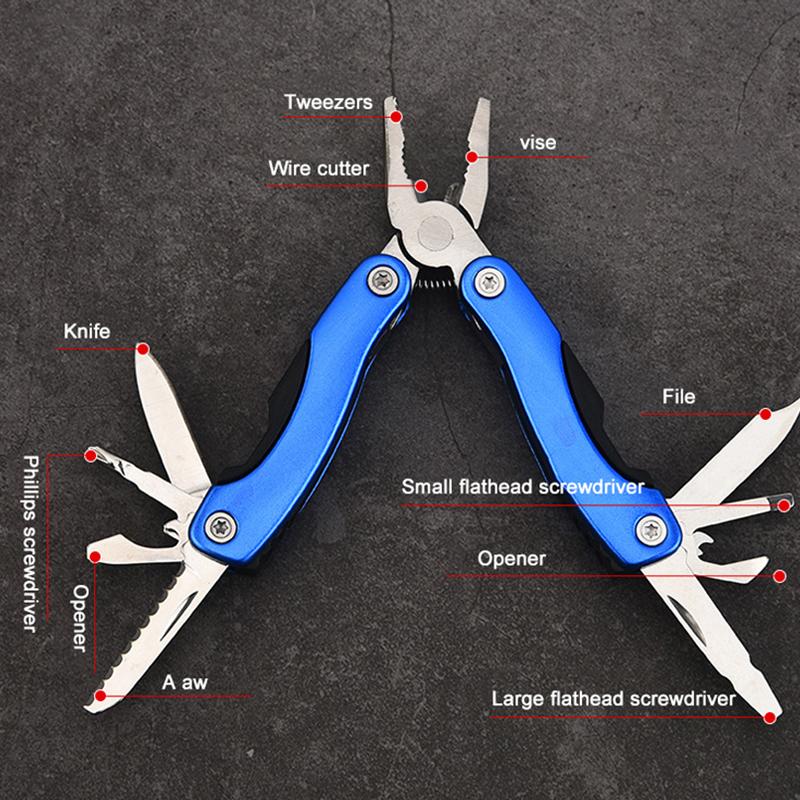 Multifunctional Plier Folding Multitool Home Outdoor Survival Portable Mechanic Pincers Press Survivability Equipment Tactical