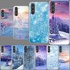 Landscape Winter Light Snow Luxury Phone Case for Samsung A16 A17 A26 A36 A37 A56 A57 A12 A22 A32 A52S A07 A06 A02S A72 Galaxy A