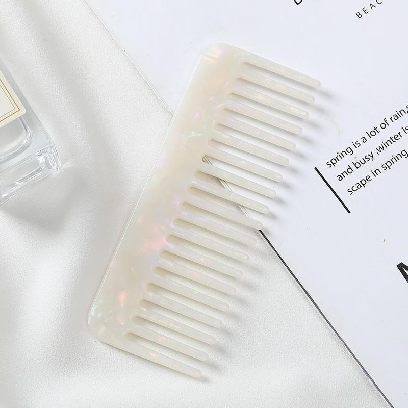 Wide Teeth Acetate Hair Combs Anti-static Hair Comb Portable Makeup Comb Colorful Hairdress Salon Styling Traveling Accessories