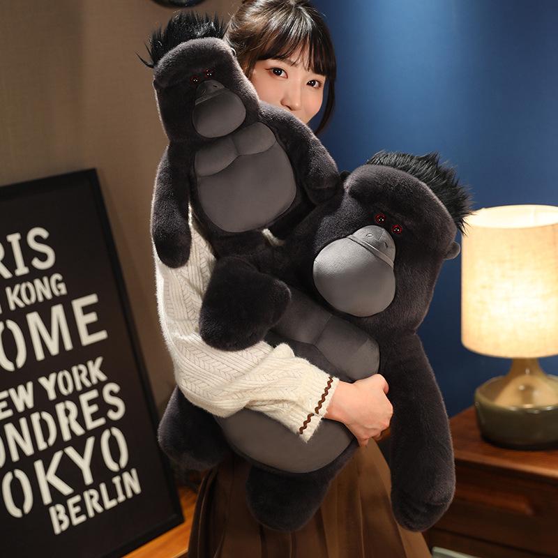 Anime King Kong Gorilla Plush Toy - Creative Children's Stuffed Animal Pillow and Funny Ragdoll Doll