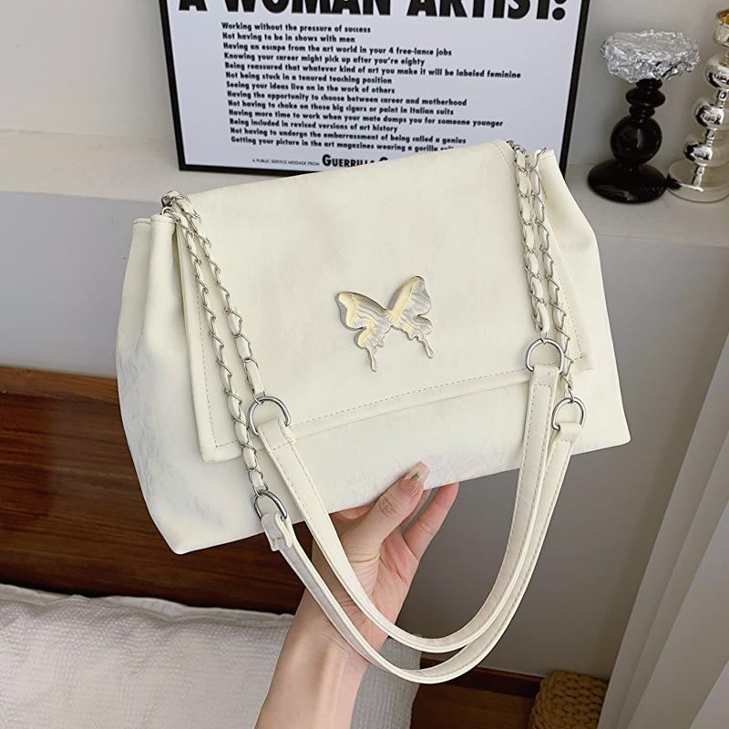 Koreanische Nischen-Pendeltasche für Damen im Frühling und Sommer Neue trendige Mode-Kettentote-Bag Vielseitige Ein-Schulter-Umhängetasche