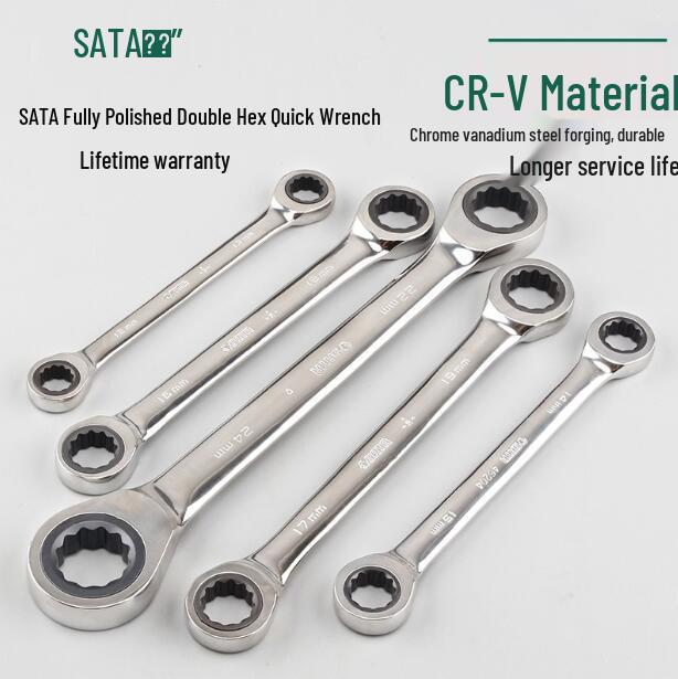 SATA Double-Head Quick Release Star Ratchet Set 46200