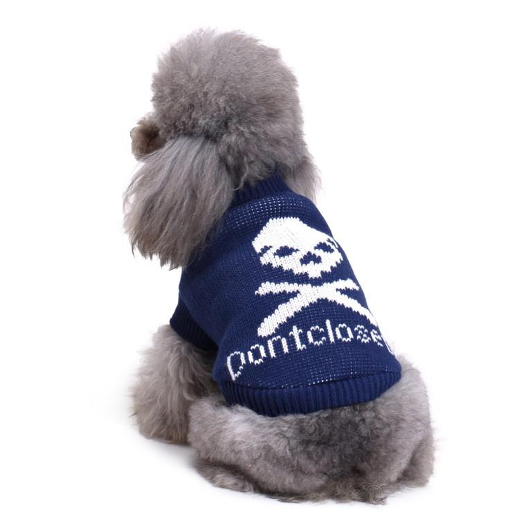 Wan Knitted Christmas Pet Sweater – Warm, Funny Winter Outfit for Puppies